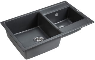 Мойка кухонная Paulmark Tandem PM238250-BL чёрный